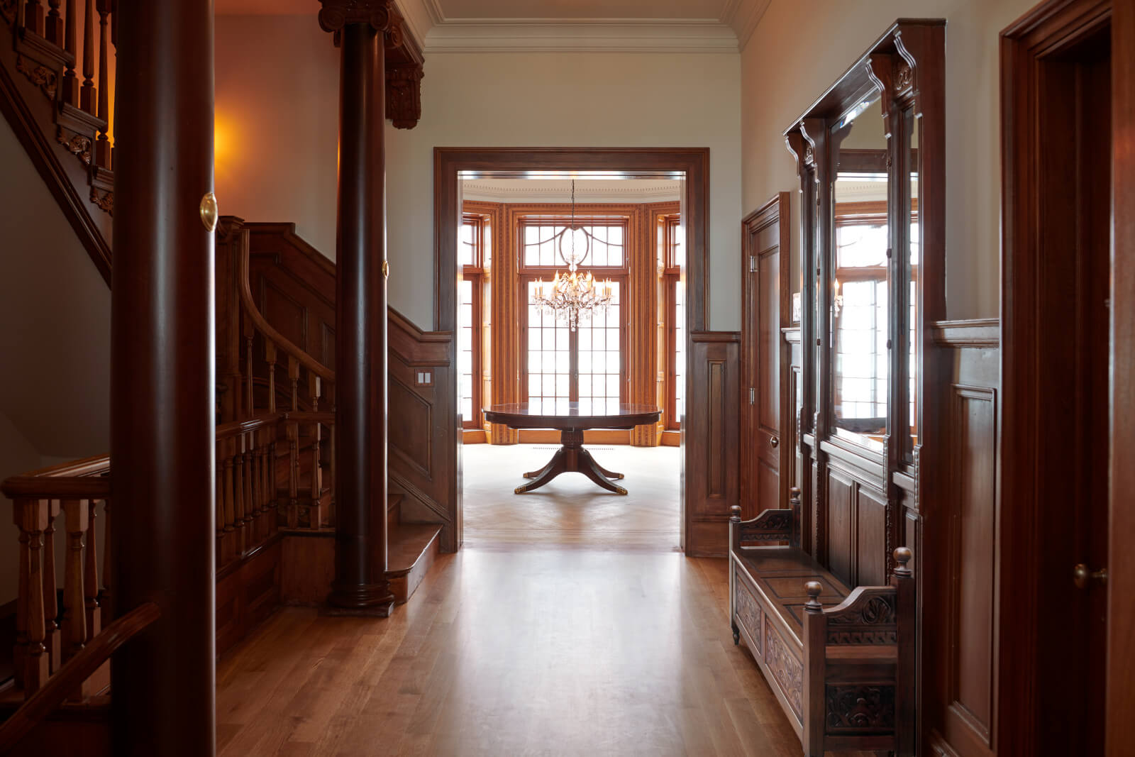 Upper West Side Row House stair hall