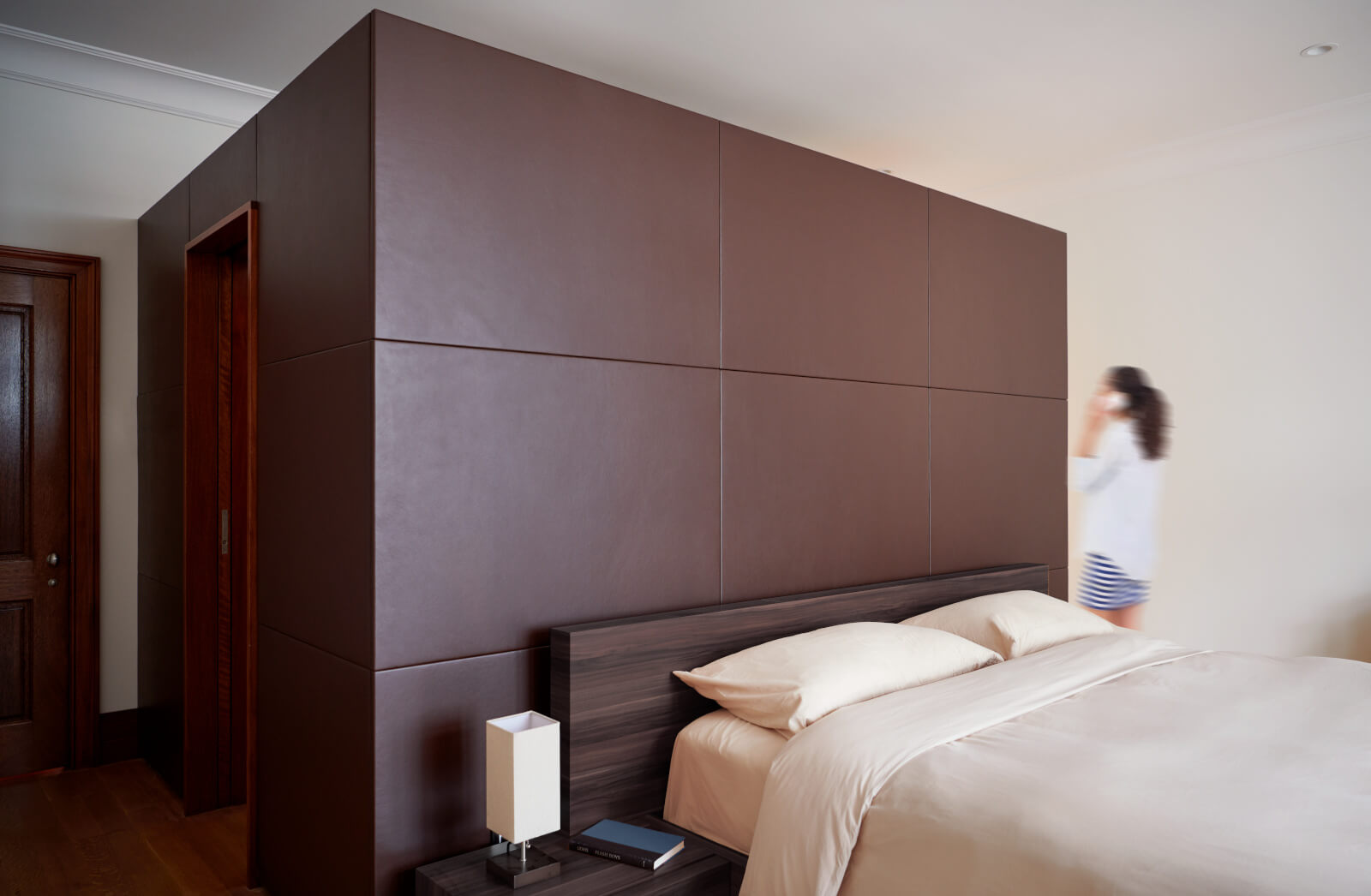 Upper West Side Row House leather wall