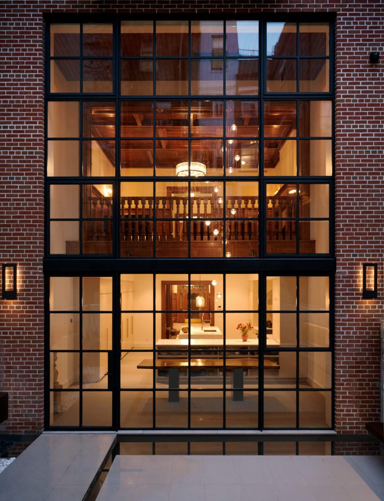 Upper West Side Row House rear facade