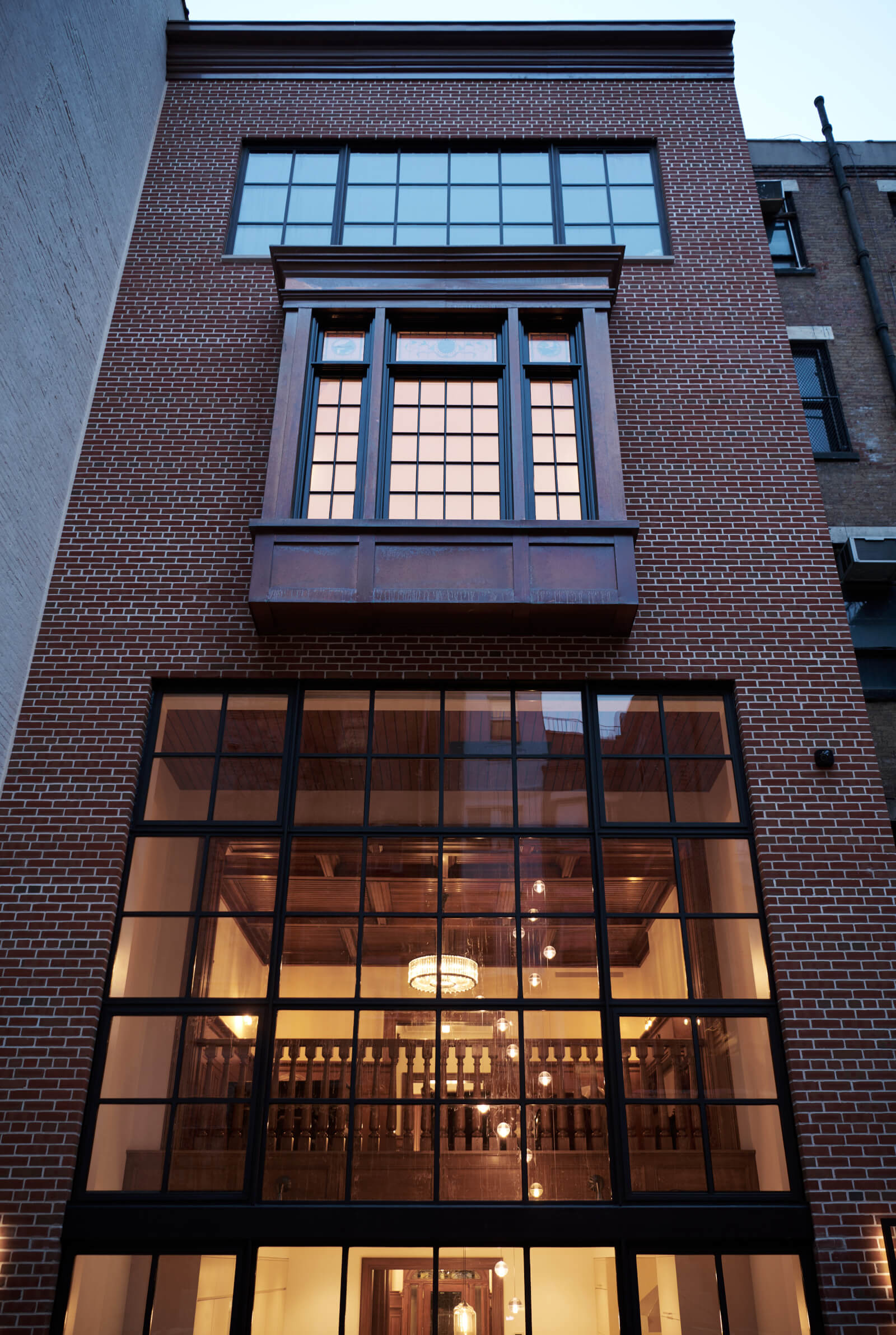 Upper West Side Row House rear facade