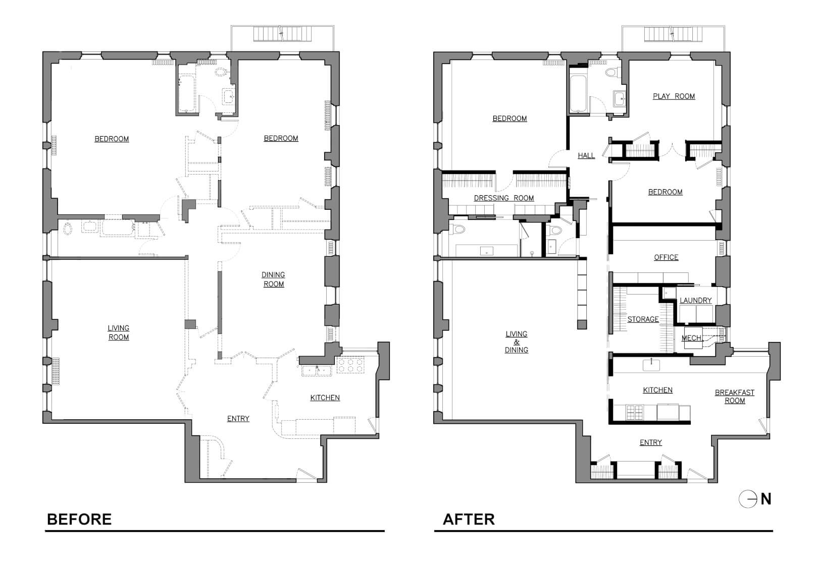 West End Avenue apartment plans