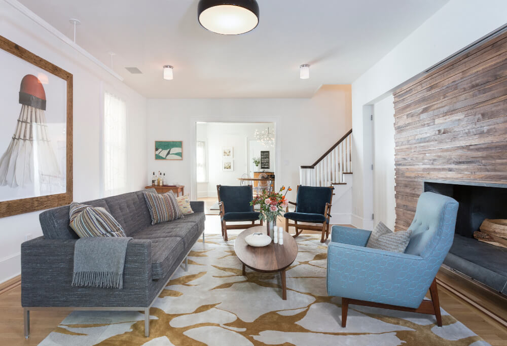 Park Slope Tudor, Living Room by Sherman Architects