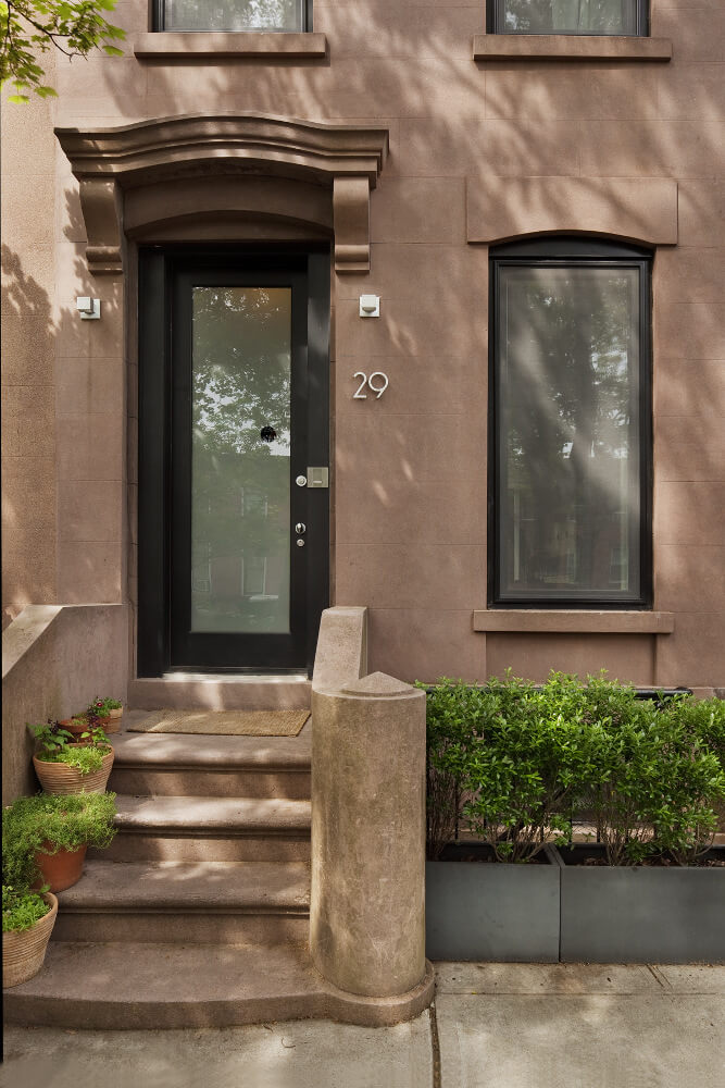 Carroll Gardens Brownstone Front Facade by Sherman Architects