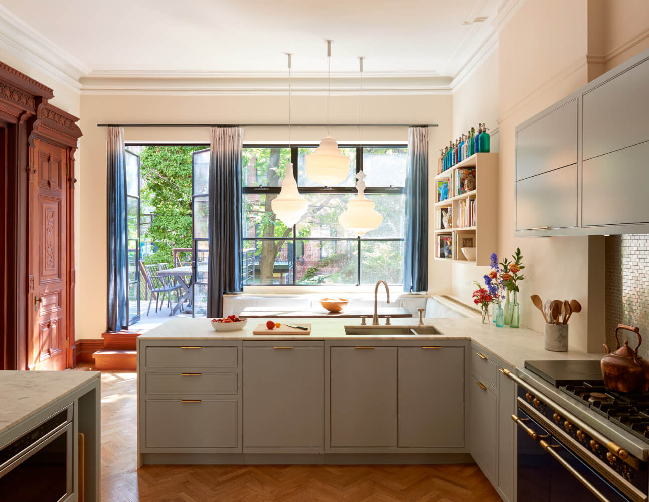 Park Slope Brownstone, Kitchen by Sherman Architects