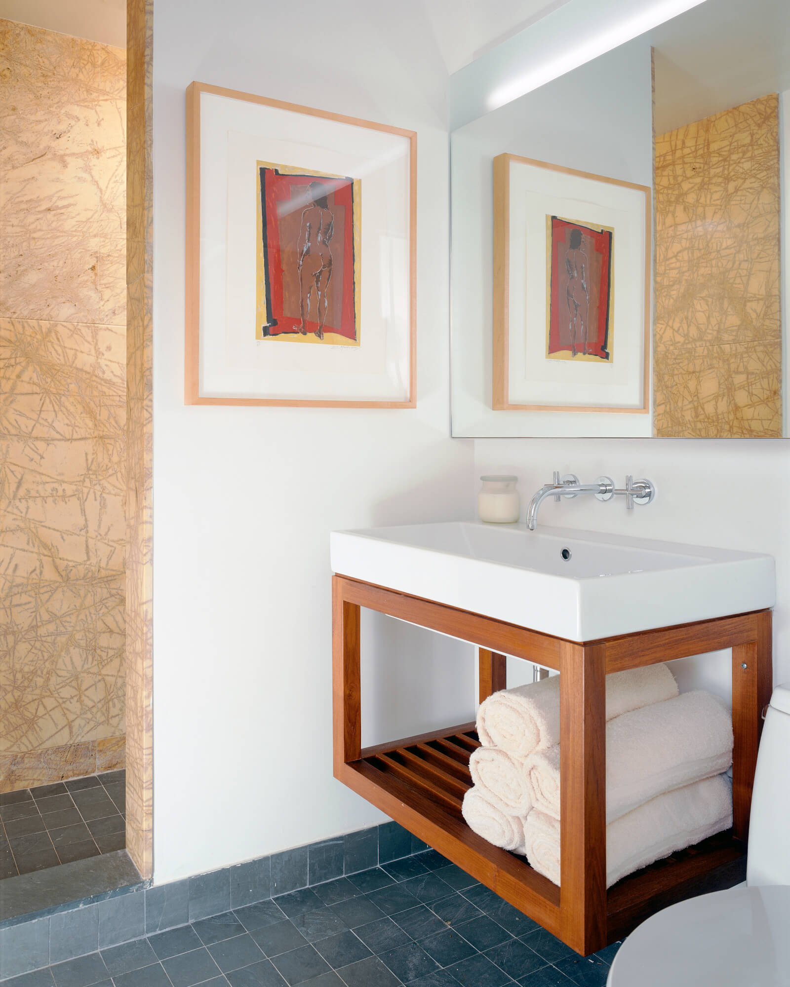Greenwich Village apartment bathroom