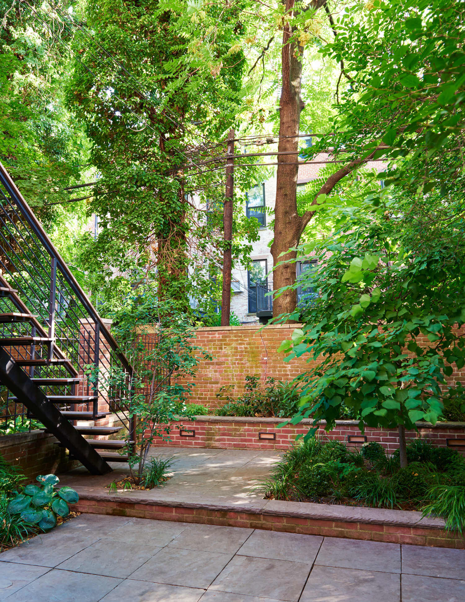 Park Slope Brownstone, Backyard by Sherman Architects