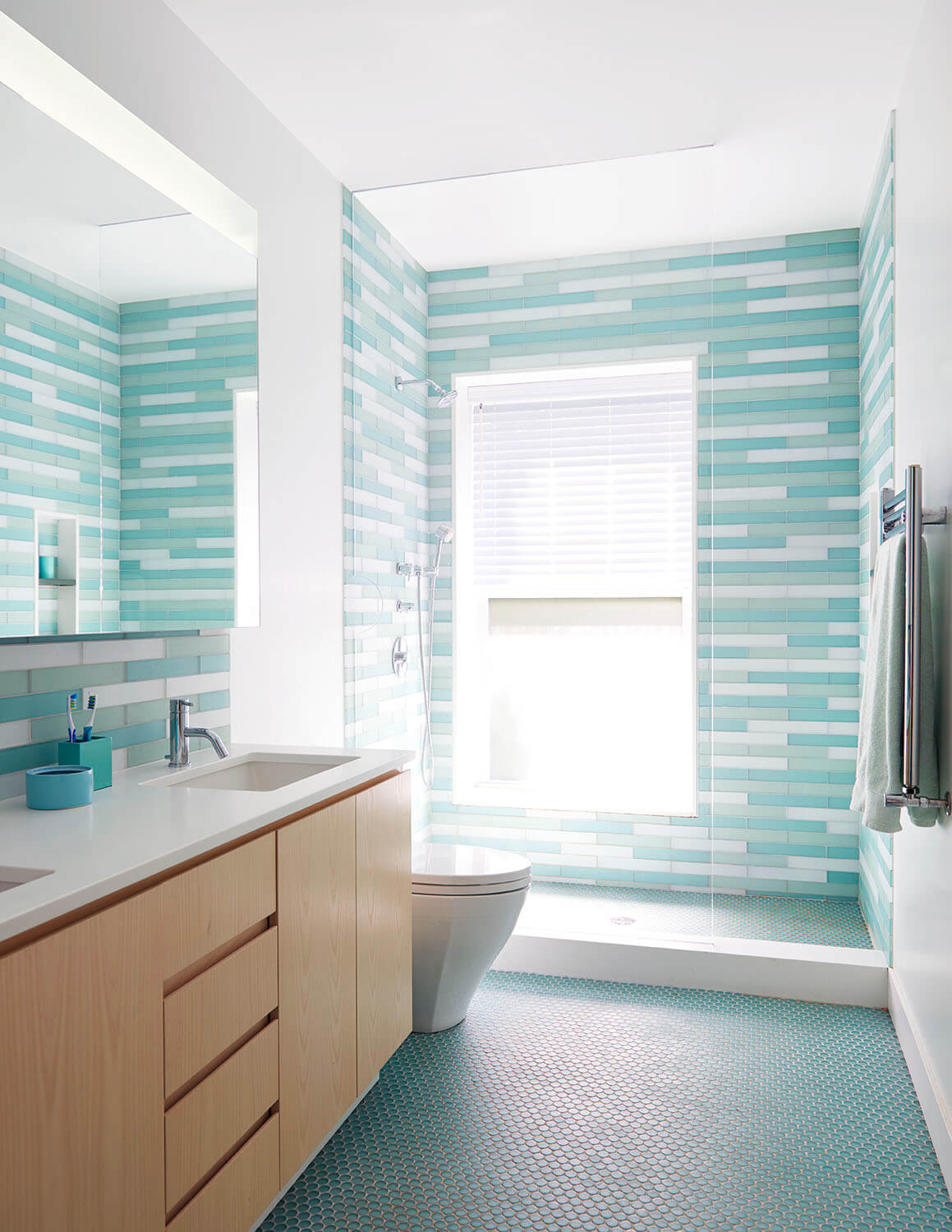 Park Slope Brownstone, Bathroom by Sherman Architects