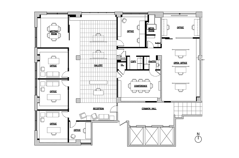 Park Avenue South Offices Blueprint by Sherman Architects