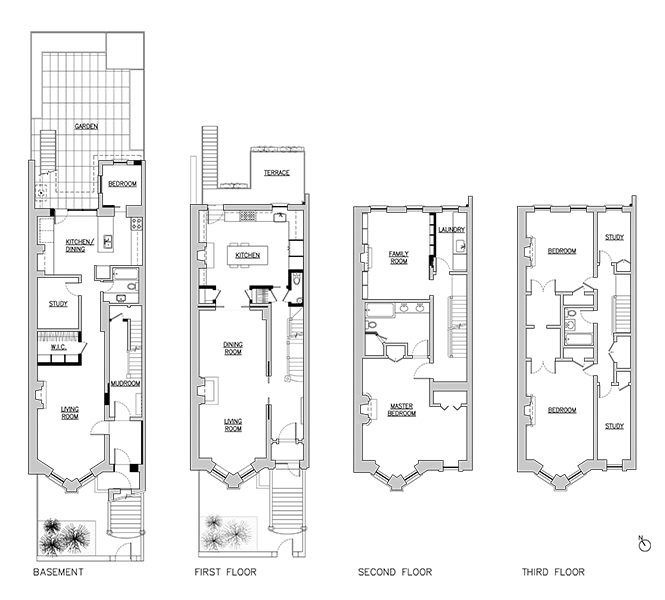 Park Slope Renovation plan by Sherman Architects