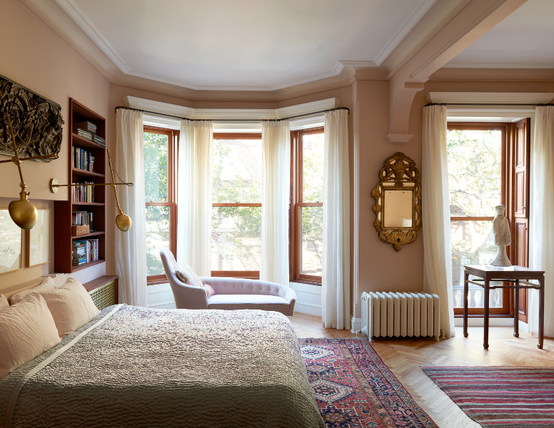 Park Slope Brownstone, Bedroom by Sherman Architects