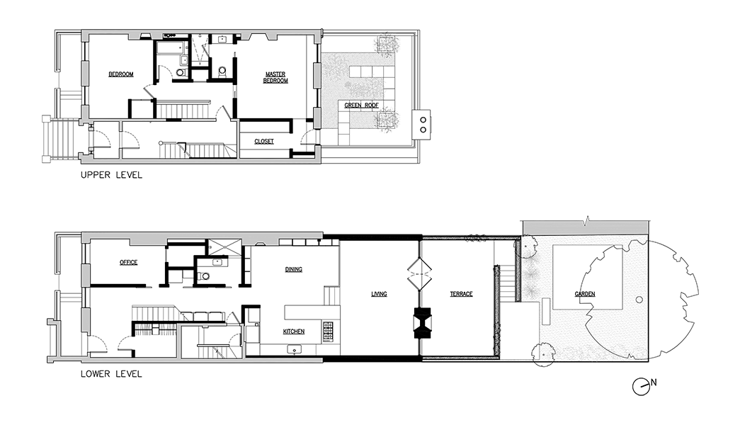 Soho Duplex, Blueprint by Sherman Architects