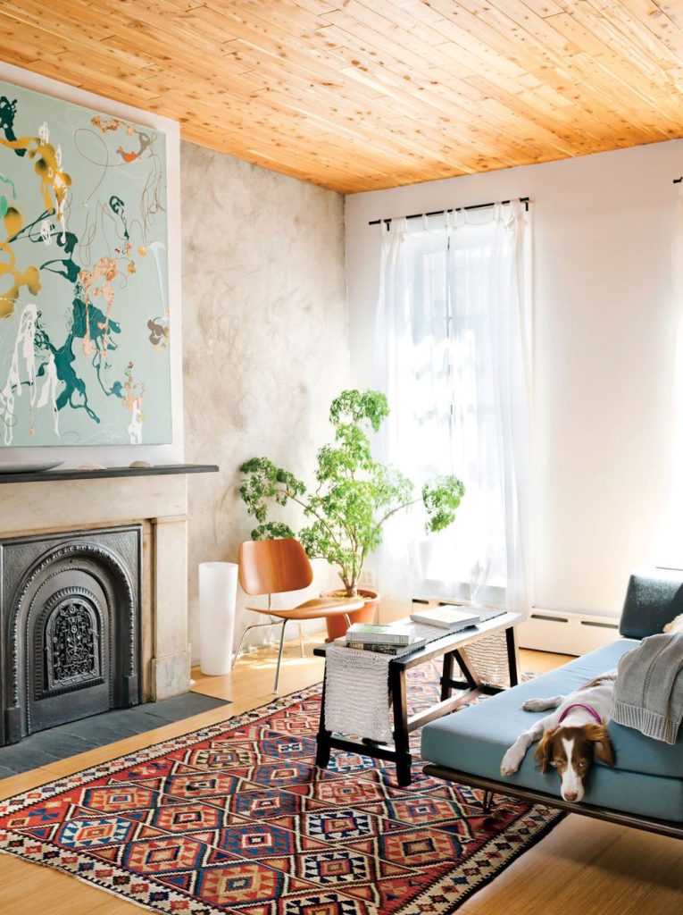 Prospect Heights House - living room