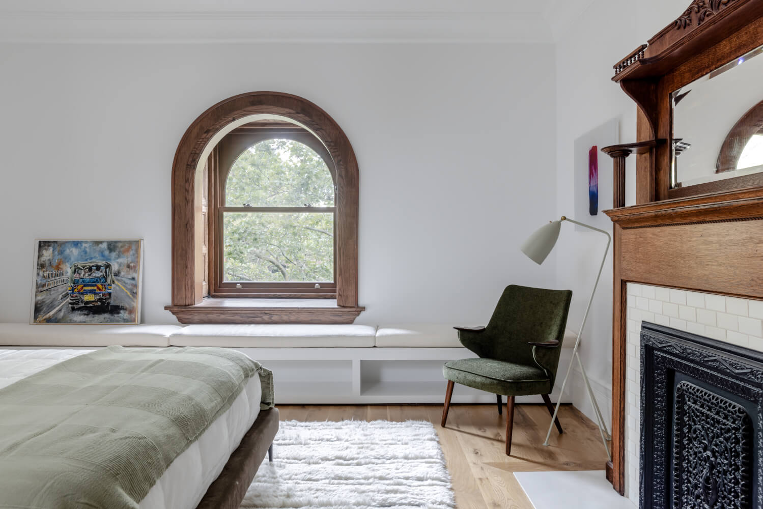 Prospect Heights Brownstone, Bedroom by Sherman Architects
