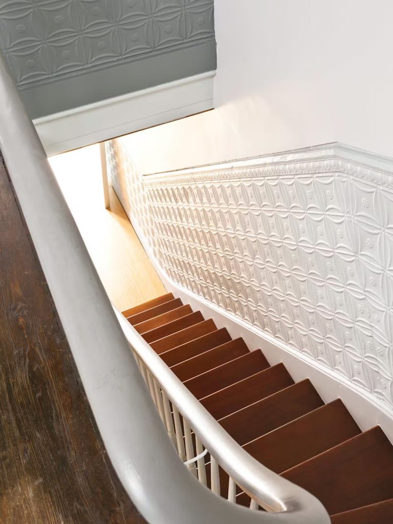 Prospect Heights House - pressed tin wall