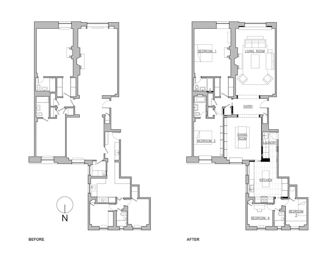 Upper East Side Apartment Blueprint by Sherman Architects