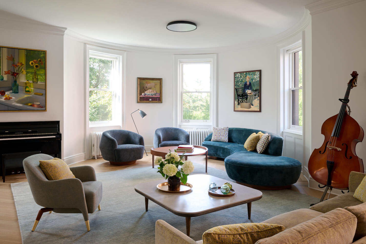 Riverside Drive Apartment - Living room overlooking Riverside Park