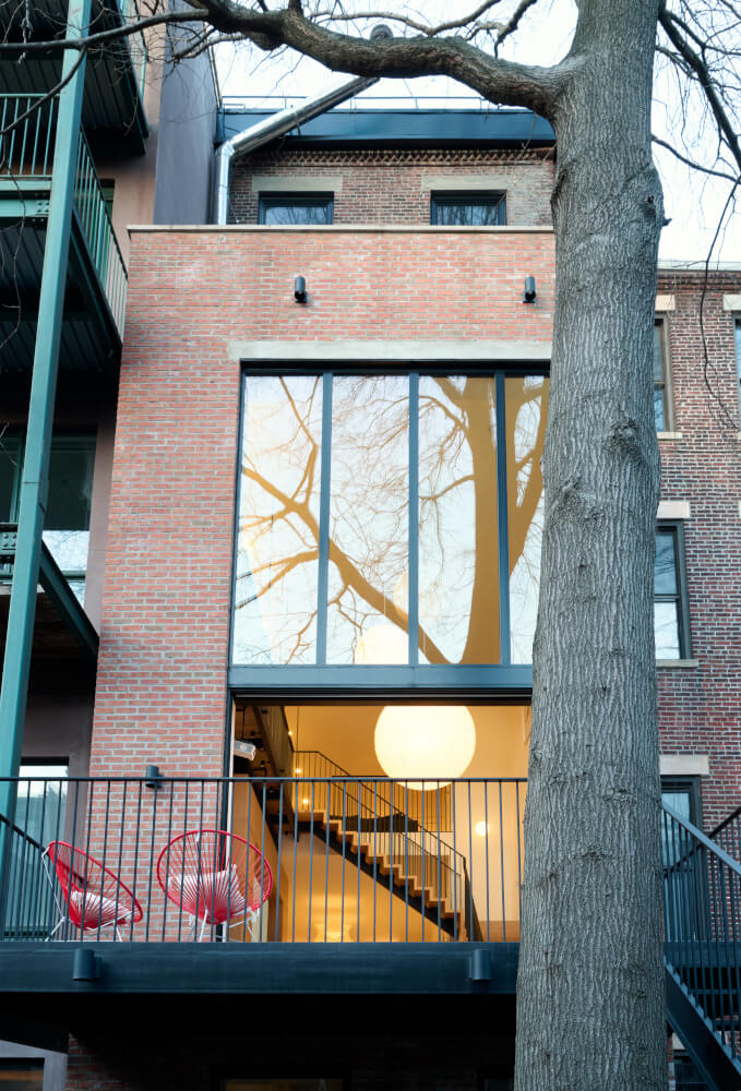 Manhattan Brownstone rear facade