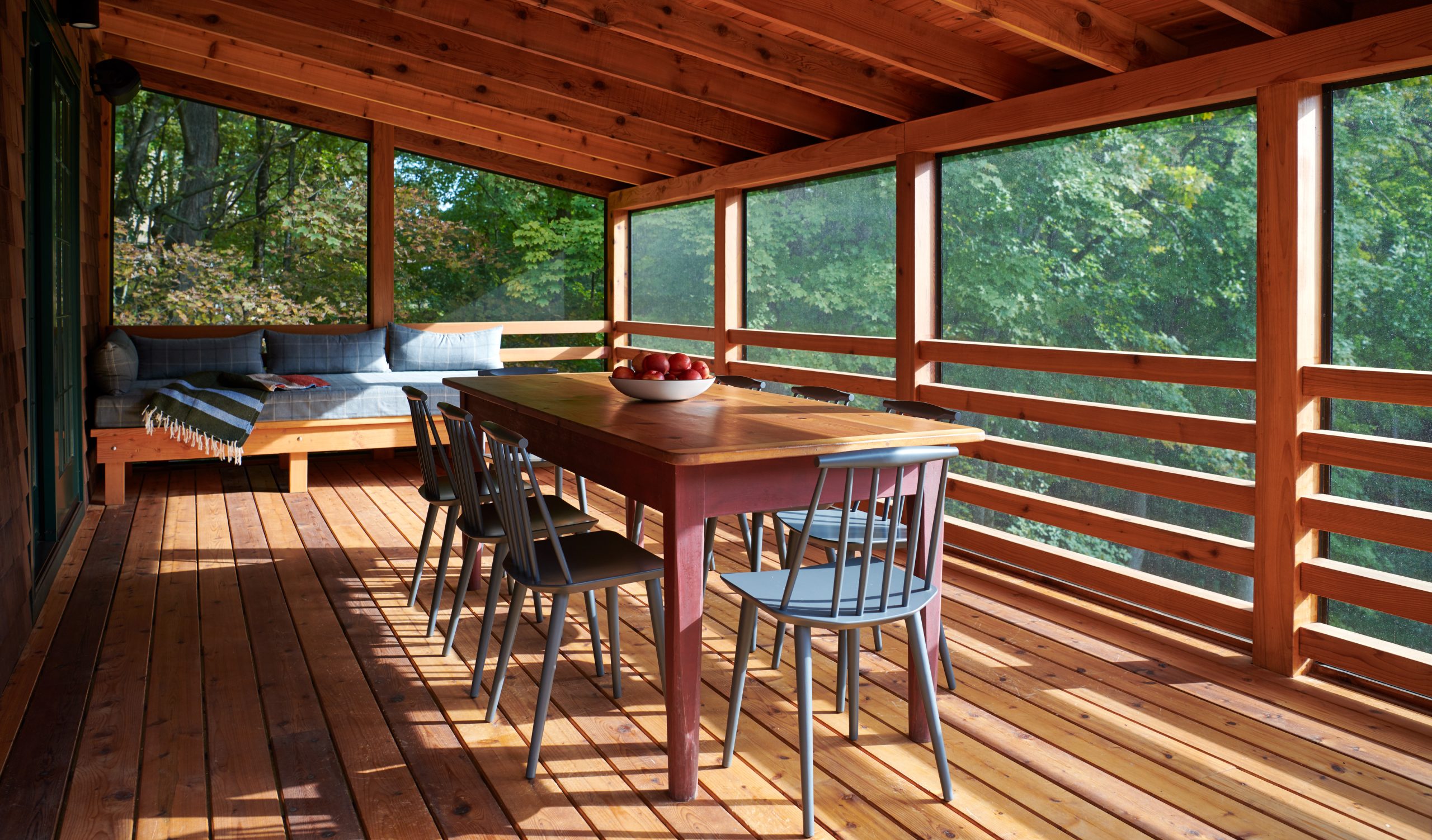 Connecticut house screened porch