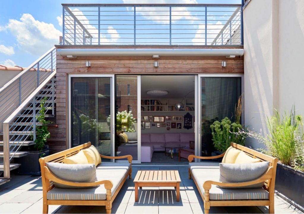Park Slope Brownstone - lower roof deck