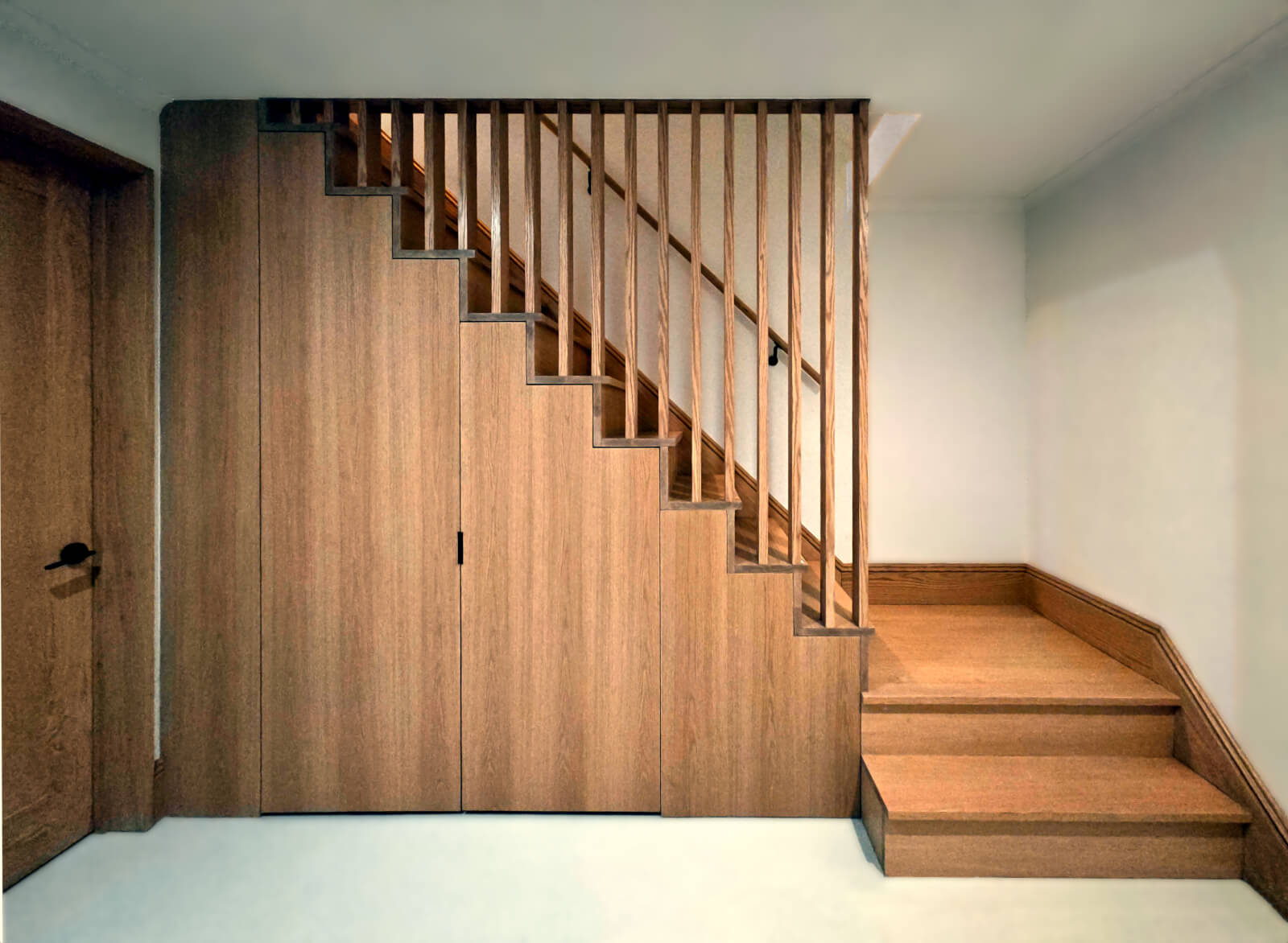 Upper West Side Brownstone cellar stair