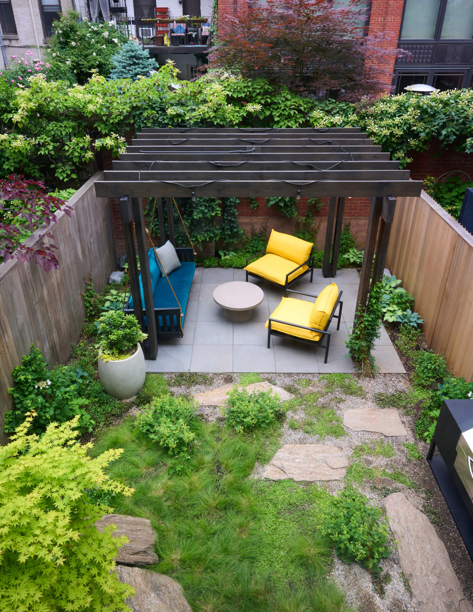 Upper West Side Brownstone - rear yard