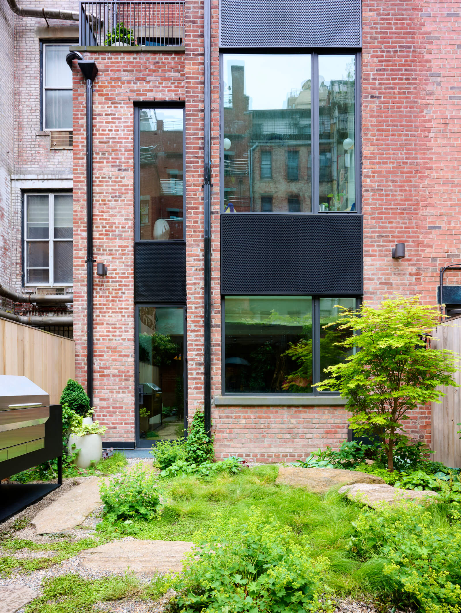 Upper West Side Brownstone - rear facade
