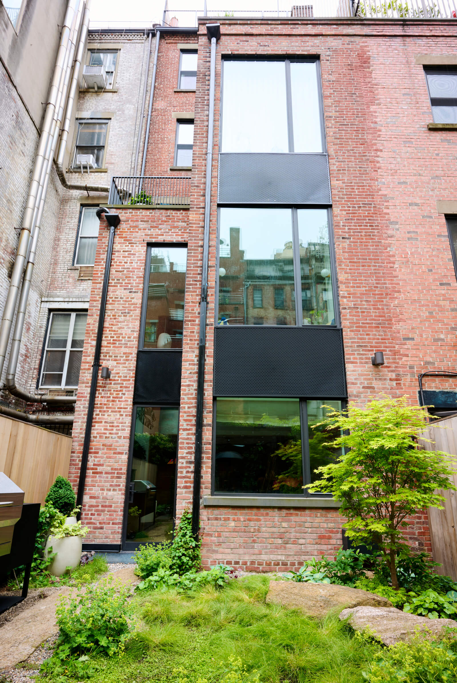 Upper West Side Brownstone - rear facade