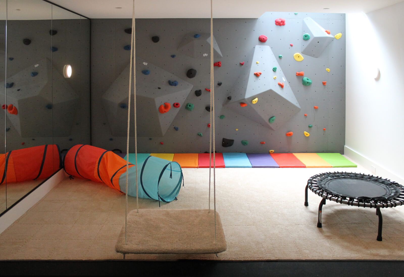 Upper West Side brownstone - climbing wall