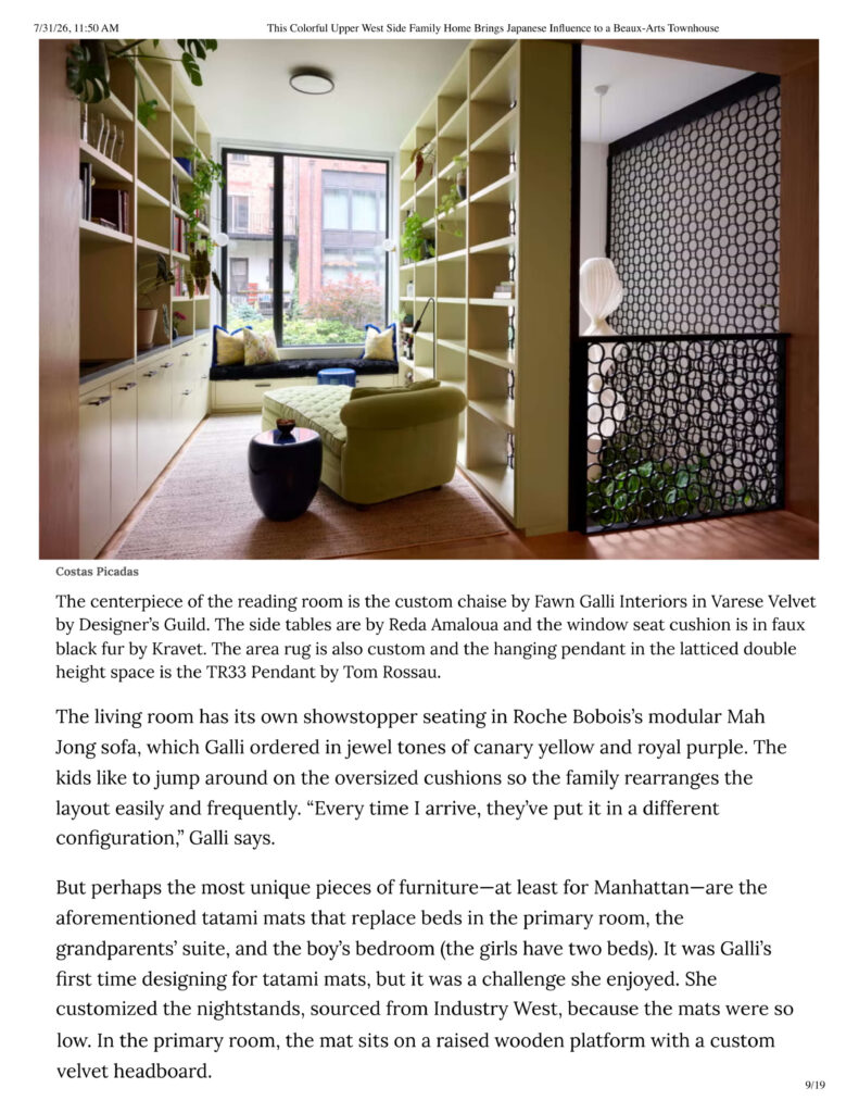 Elle Decor: a Beaux-Arts Townhouse
