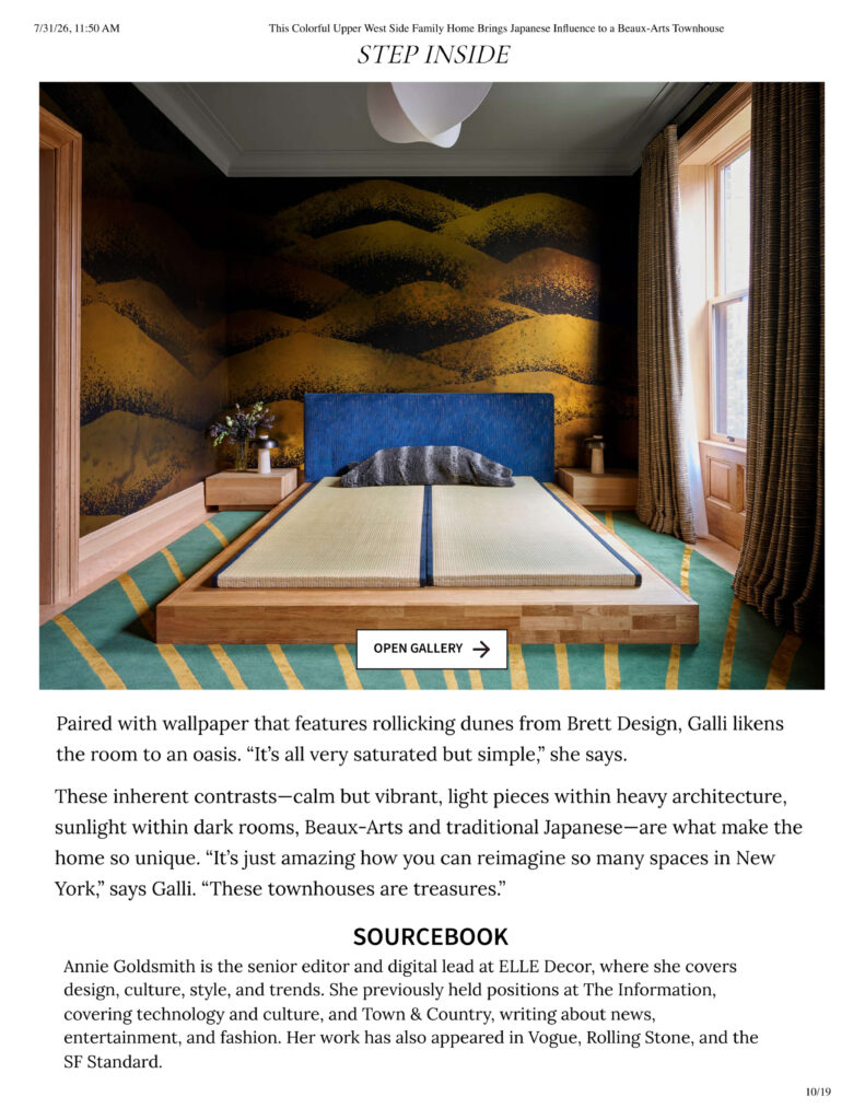 Elle Decor: a Beaux-Arts Townhouse